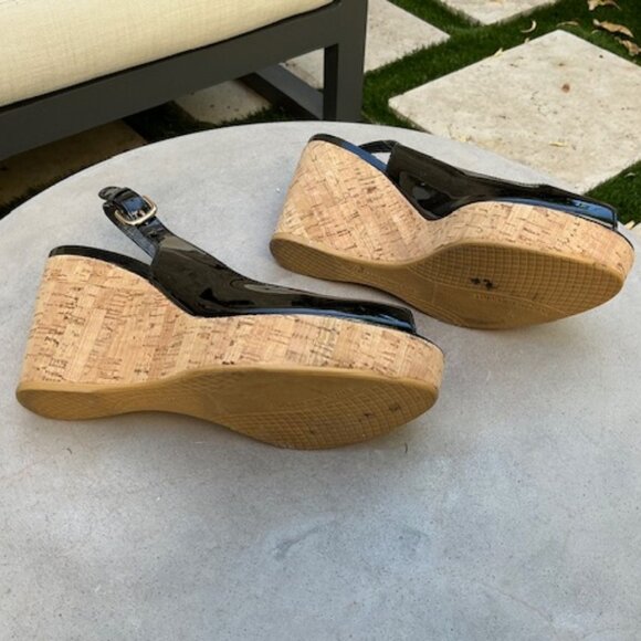 Stuart Weitzman Black Wedge - Picture 3 of 5